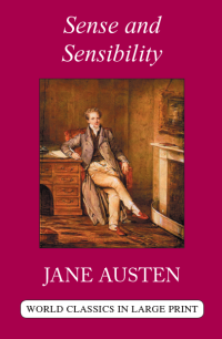 Sense and Sensibility by Jane Austen Large Print Book Company