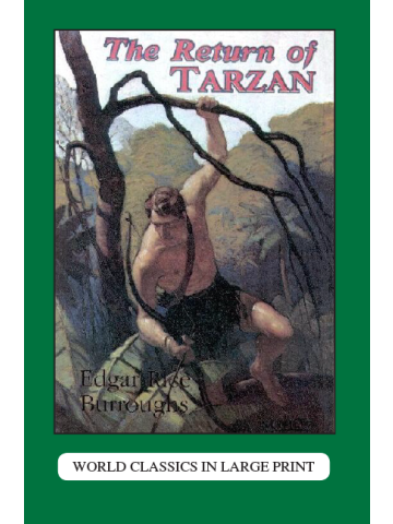 The Return of Tarzan E. R. Burroughs Large Print Book Company LLC edition