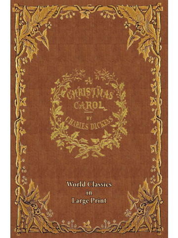 Cover of A Christmas Carol Large Print Book Company Edition